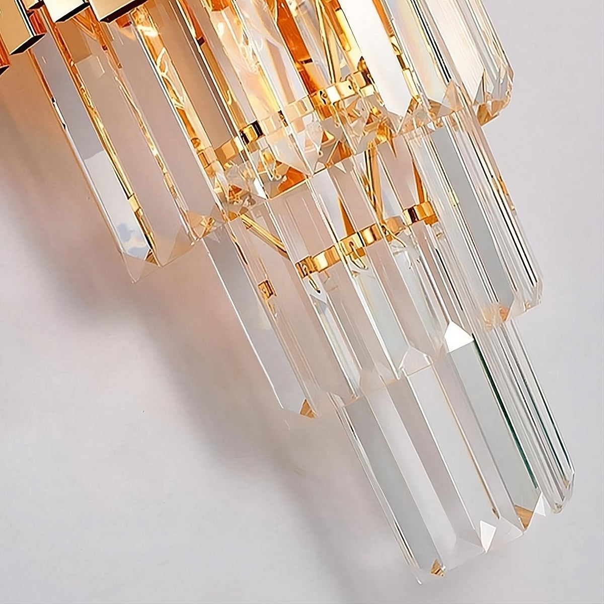 buyGio Gold Crystal Wall Sconce - Morsale