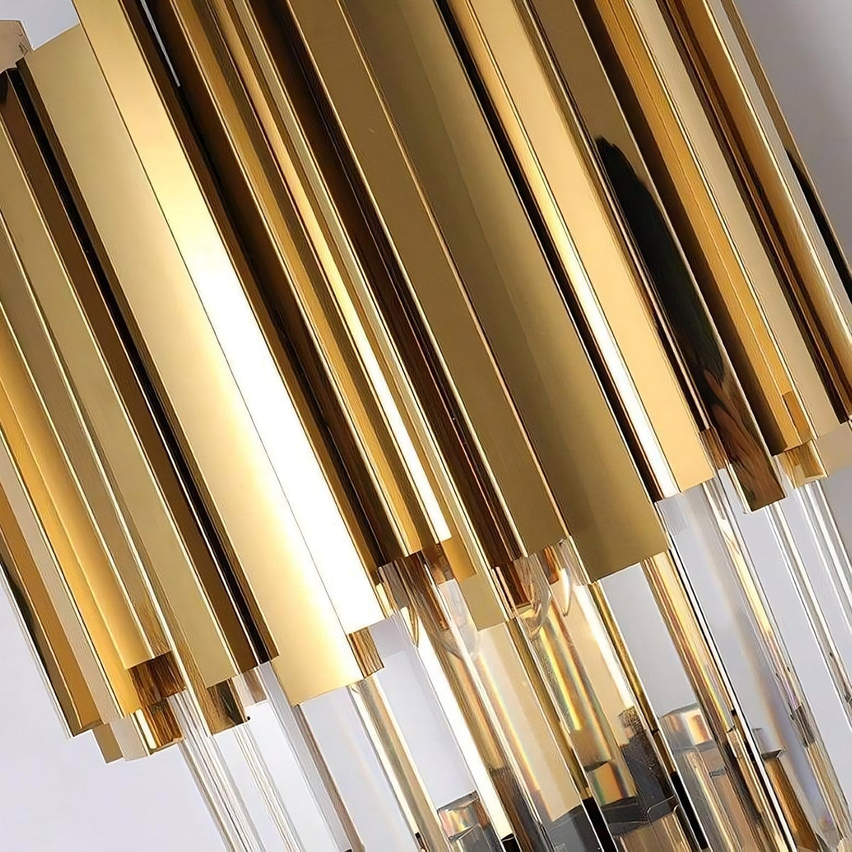 buyGio Gold Crystal Wall Sconce - Morsale