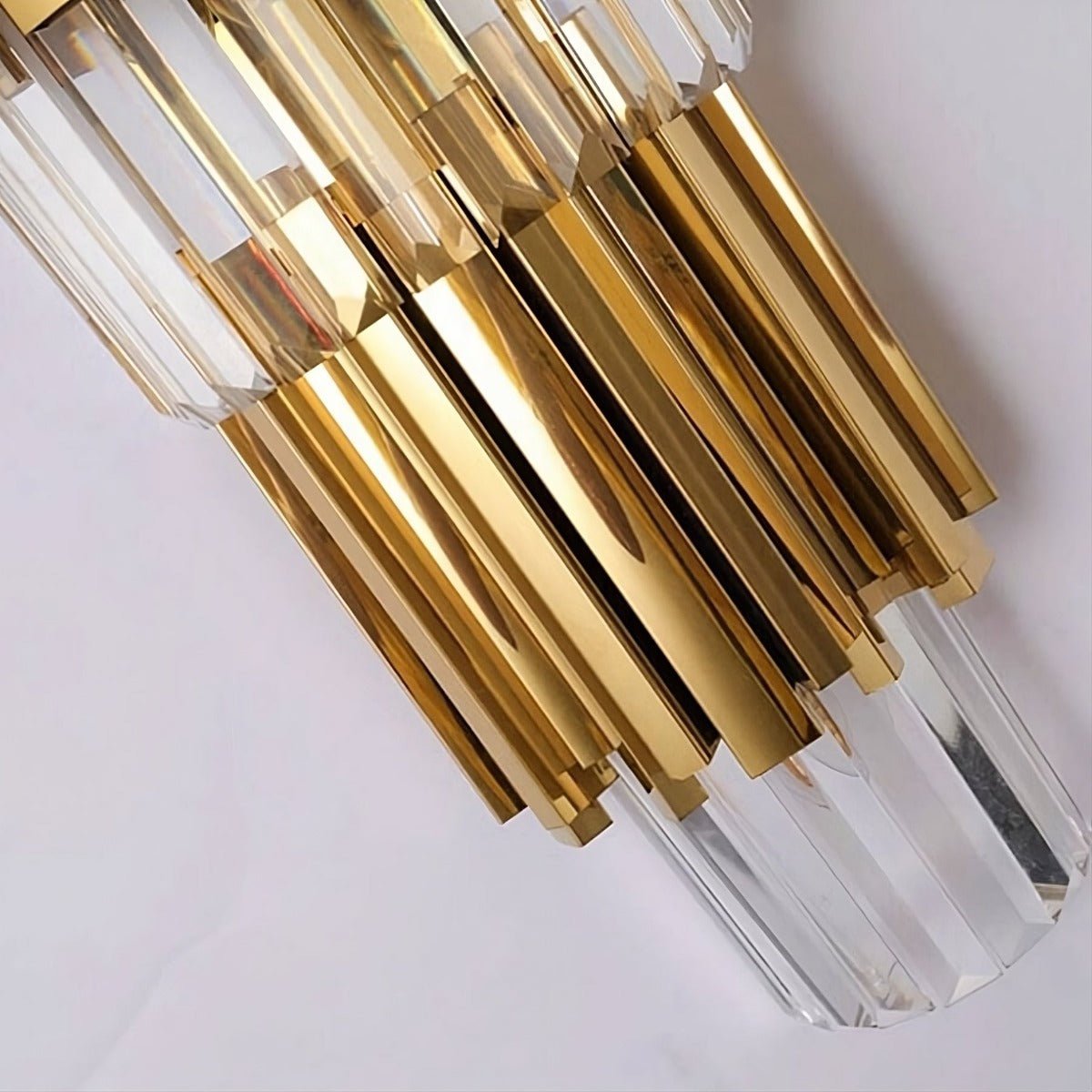 buyGio 23" Gold Crystal Wall Sconce - Morsale