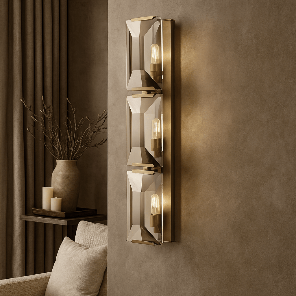 buyBrookhill 3-Light Crystal Wall Sconce - Morsale