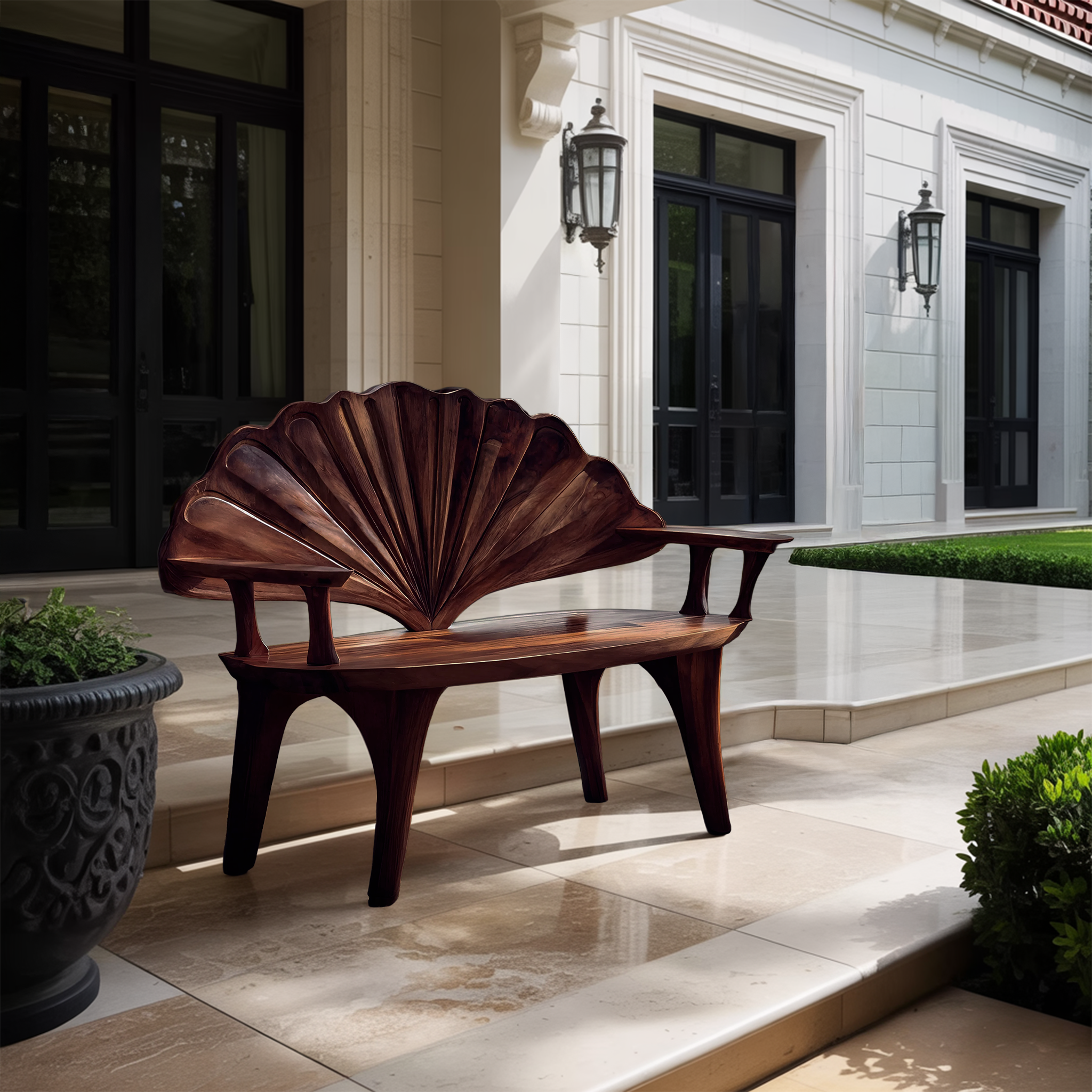 Rustic Solid Wood Bench For Entryway And Hallway Decor