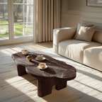 Handcrafted Modern Irregular Coffee Table For Living Room Decor