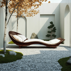 Mid Century Wooden Daybed For Modern Bedroom Furniture Decor