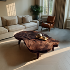 Mid Century Wooden Abstract Coffee Table For Living Room