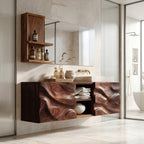 Handcrafted Wall Bathroom Vanity For Modern Bathroom