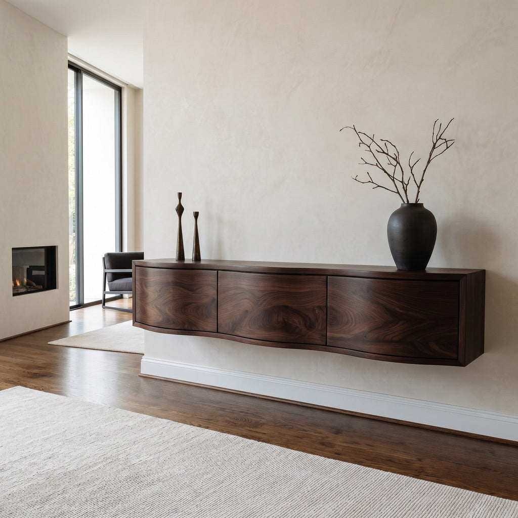Modern Floating TV Shelf For Holiday Decoration
