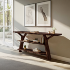 Handcrafted Live Edge Entryway Table For Modern Bedroom Home Design