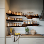 Farmhouse Wooden Spice Organizer For Entryway Storage