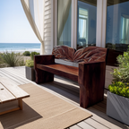 Solid Wood Entryway Bench For Natural Style Home Decor