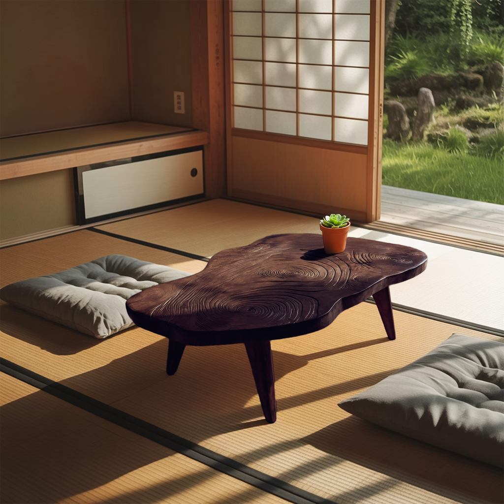 Handcrafted Irregular Wooden Table For Entryway Design