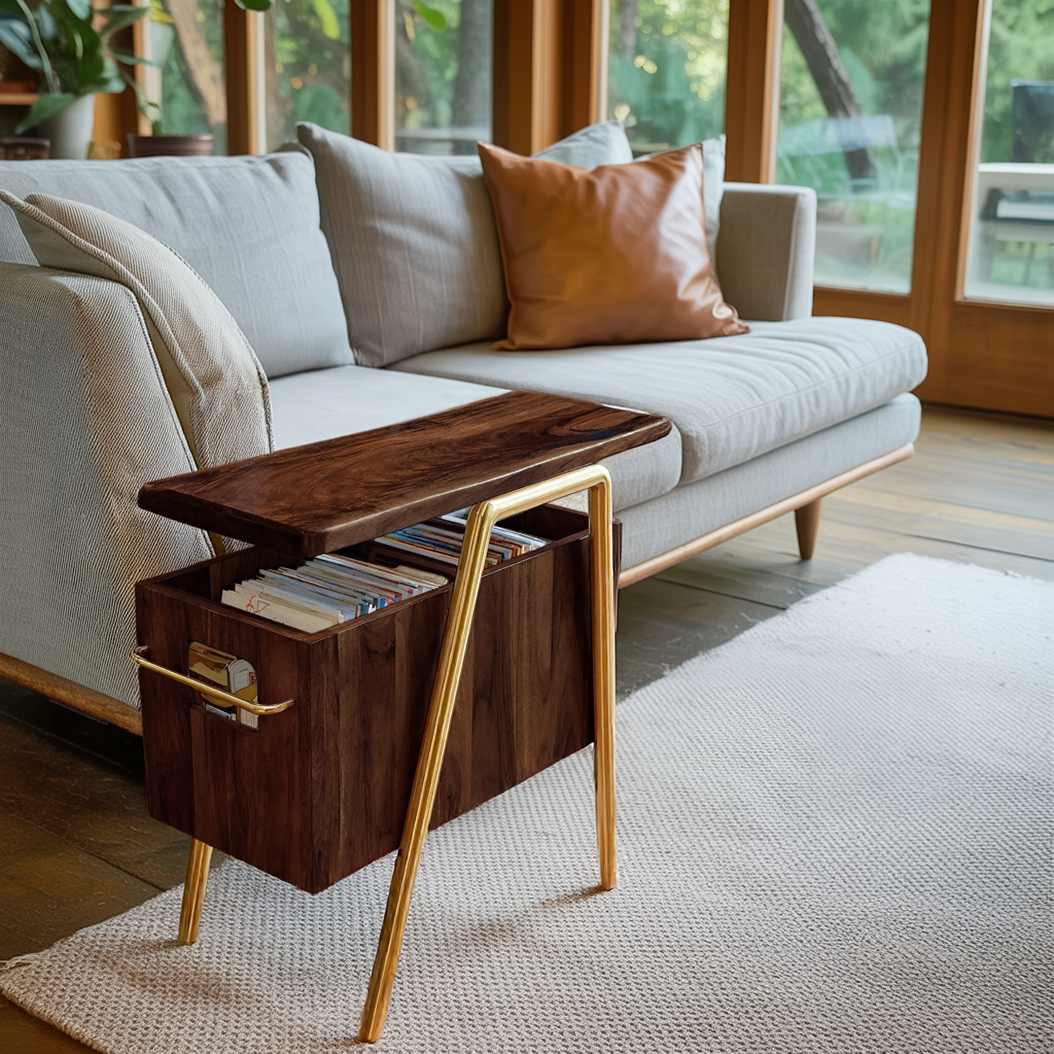 Handcrafted Wooden Side Table For Furniture Decoration