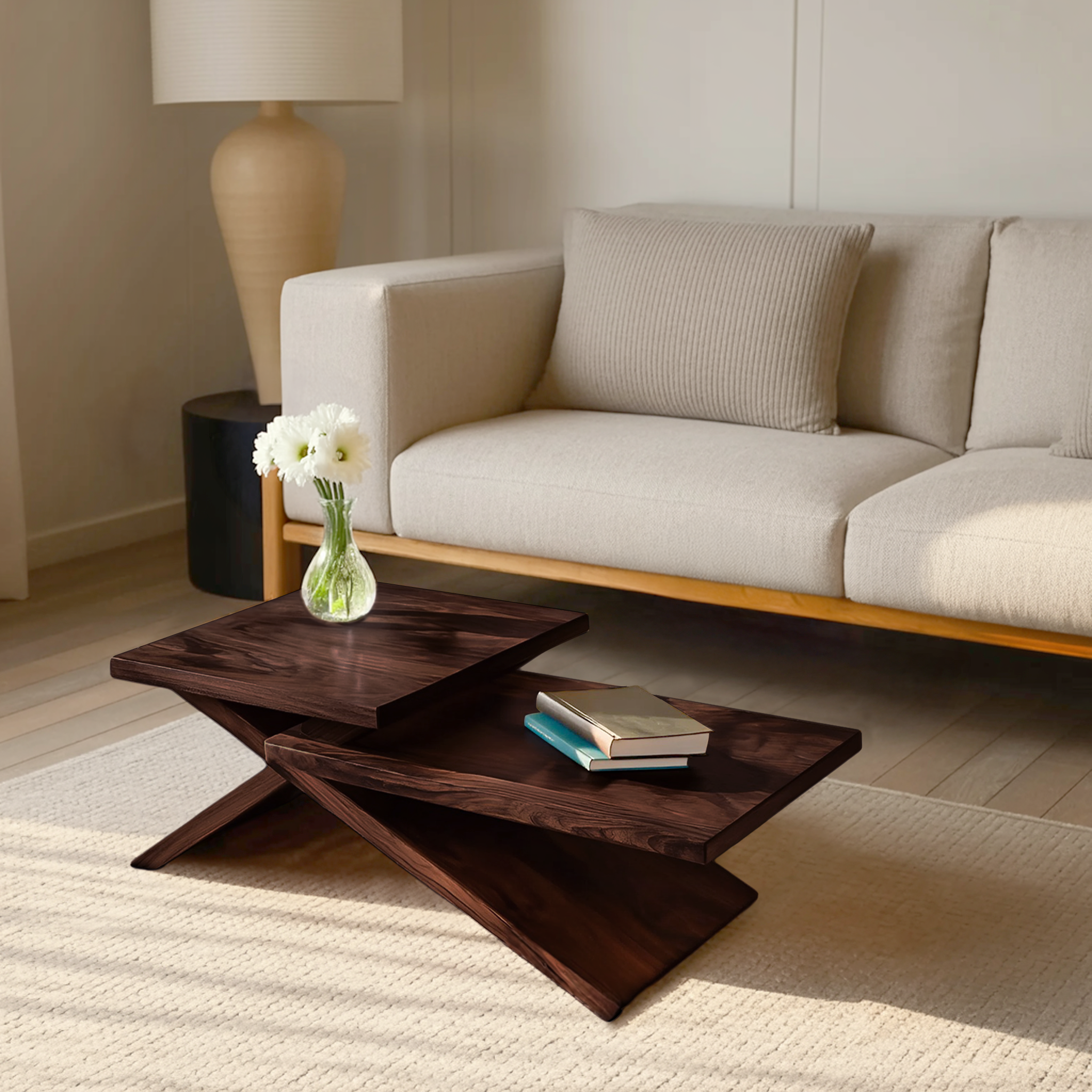 Rustic Coffee Table With Stylish Look For Living