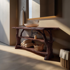 Farmhouse Handcrafted Live Edge Bathroom Vanity For Bathroom Decor
