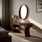 Artistic Handmade Vanity Table With Drawers For Bedroom