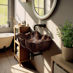 Modern Solid Wood Wash Basin For Luxury Bedroom Furniture Decor