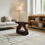 Minimalist Side Table With Storage Shelf For Living Room Decor