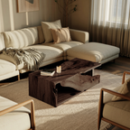 Modern Organic Live Edge Coffee Table For Living Room