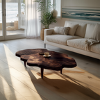 Farmhouse Solid Wood Abstract Coffee Table For Furniture Decor