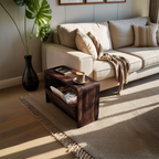 Handcrafted Wooden Side Table For Living Room Accent
