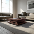 Rustic Mid Century Live Edge Coffee Table For Furniture Accent