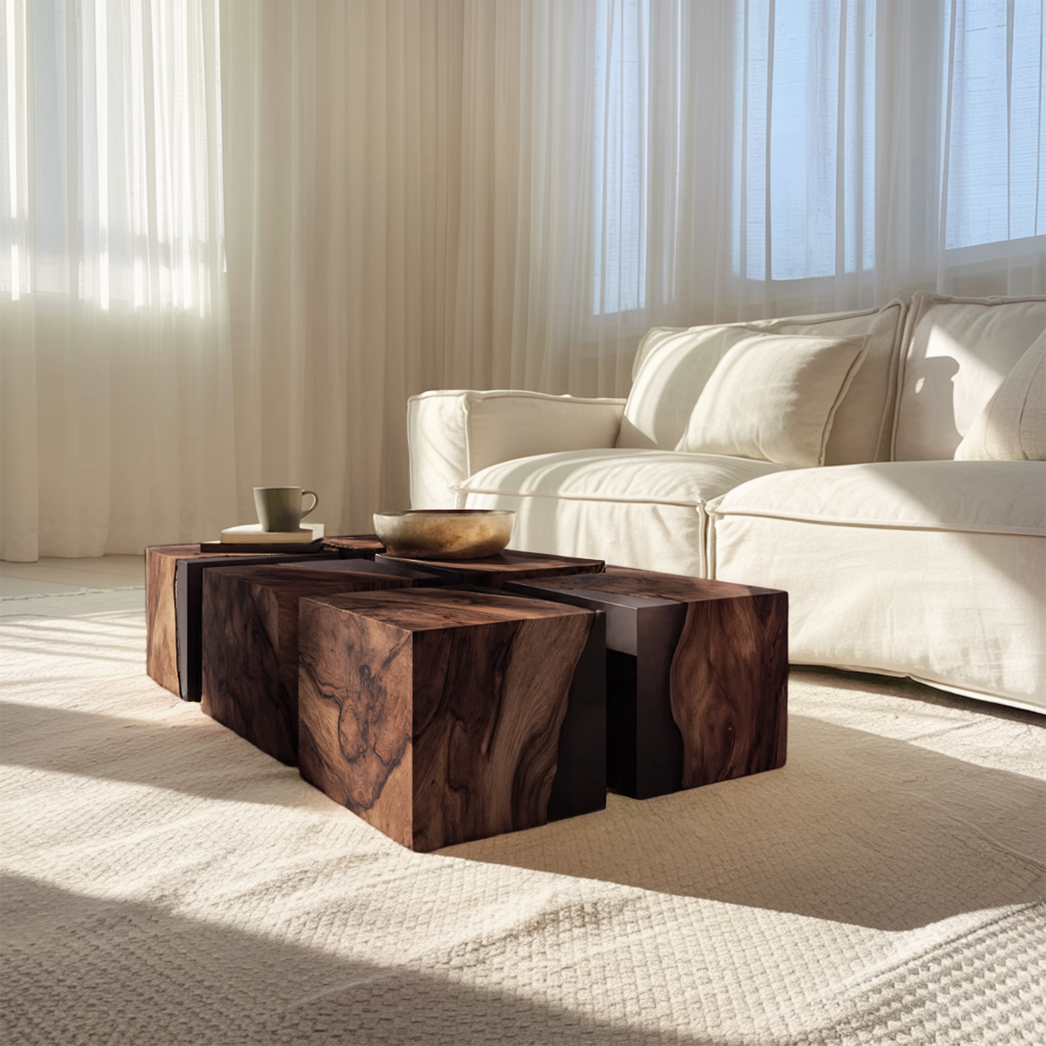 Modern Low Coffee Table For Small Living Room Spaces