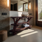 Modern Handcrafted Live Edge Bathroom Vanity For Elegant Bathroom Decor