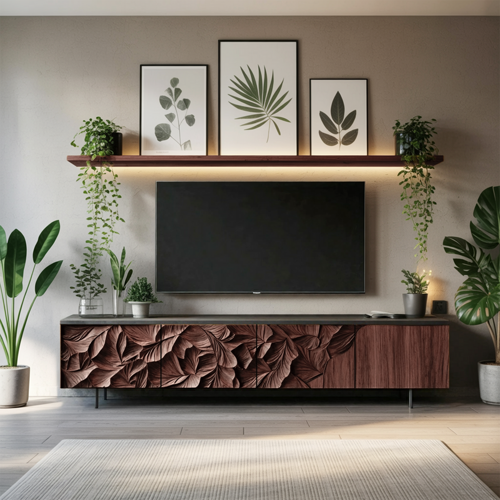 Farmhouse TV Cabinet For Cozy Living Room Design