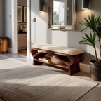 Minimalist Solid Wood Bench For Bedroom Interior Design