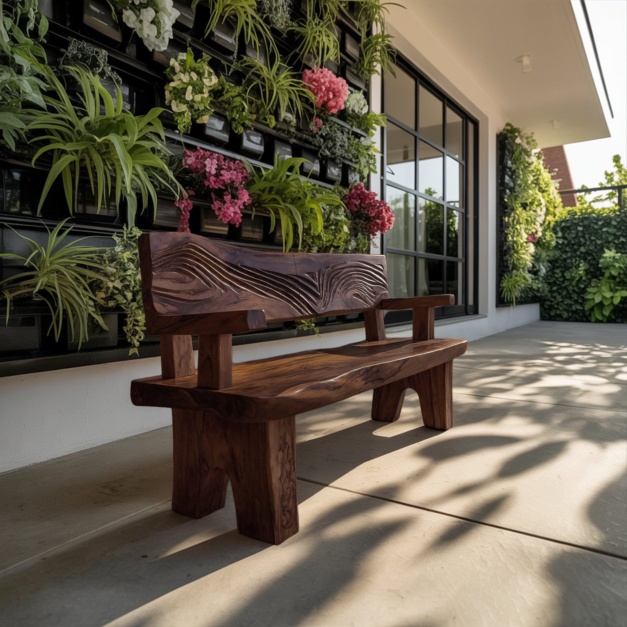 Handmade Rustic Wood Bench For Entryway Furniture