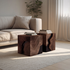 Modern Solid Wood Square Coffee Table For Home Style