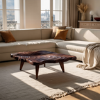 Handcrafted Modern Live Edge Coffee Table For Living Room