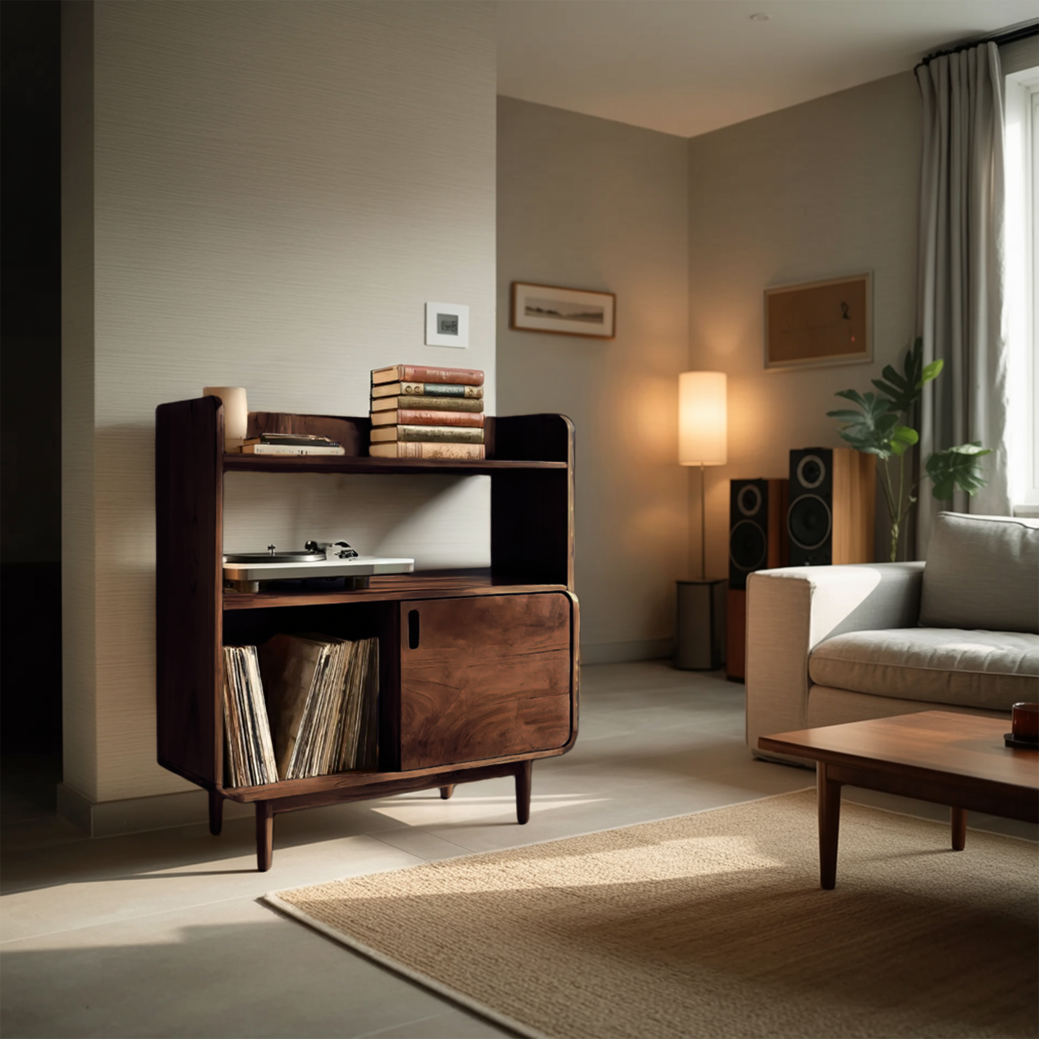 Elegant Turntable Cabinet For Music Lovers