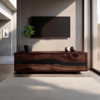 Handcrafted Live Edge TV Cabinet For Furniture Decor