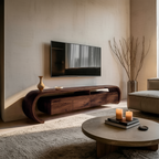 Modern Sculptural TV Console For Media Furniture