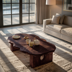 Farmhouse Handcrafted Abstract Coffee Table For Living Room