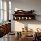 Handcrafted Kitchen Wall Shelf For Functional Decor