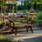 Natural Solid Wood Entryway Bench For Hallway Interior