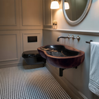 Farmhouse Solid Wood Wash Basin For Rustic Bathroom Vanity Decor