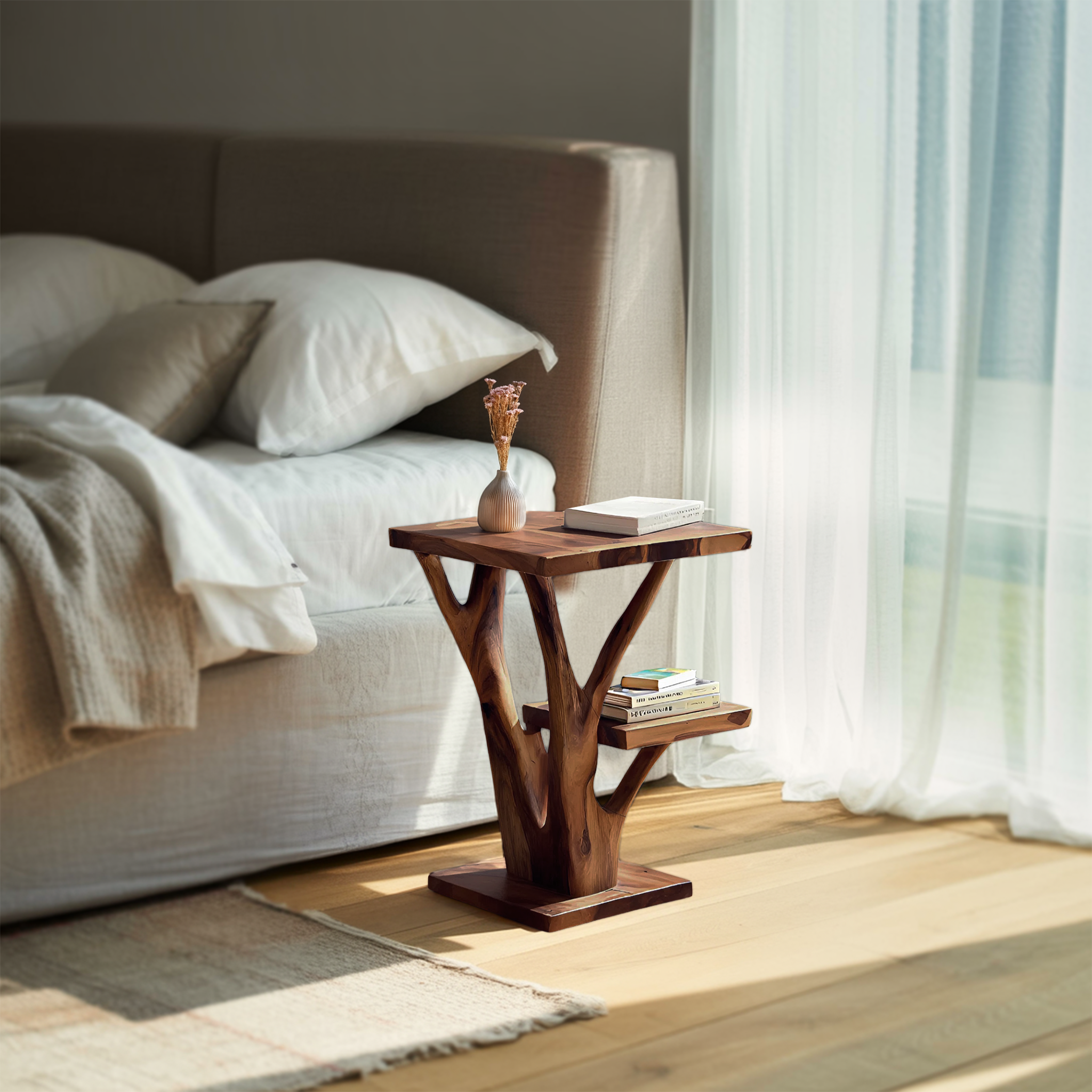 Elegant Side Table Branch Inspired Design For Living