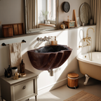 Modern Solid Wood Vanity Sink For Clean Bathroom Design Decor