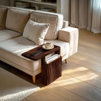 Rustic Wooden Armrest For Warm Living Room Design