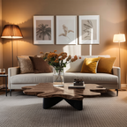 Farmhouse Solid Wood Table For Cozy Living Room