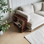 Farmhouse Wooden Side Table For Rustic Home Style