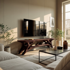 Elegant Curved TV Cabinet For Contemporary Home Decor