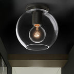Utilitaire Globe Shade Flush Mount