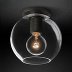 Utilitaire Globe Shade Flush Mount