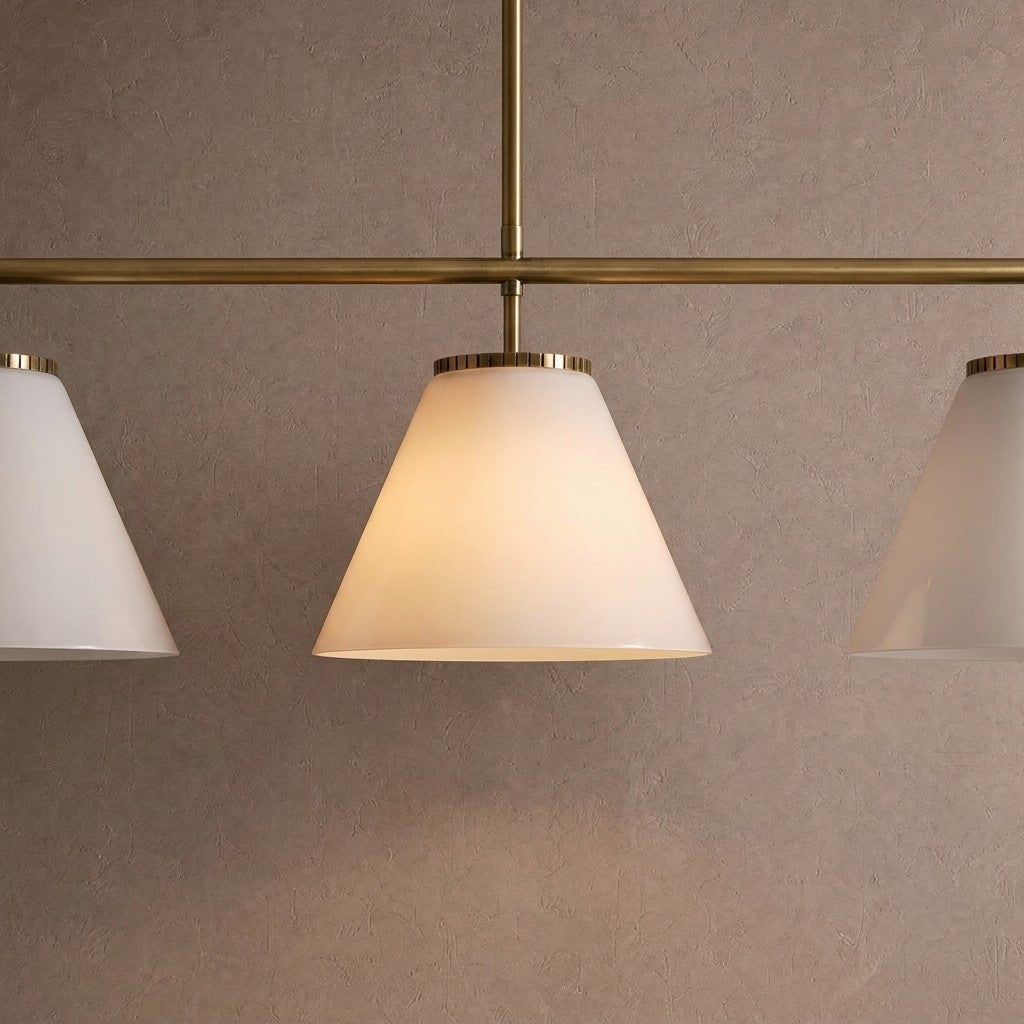 Wescott Linear Cone Chandelier - BlackMilkcasivra