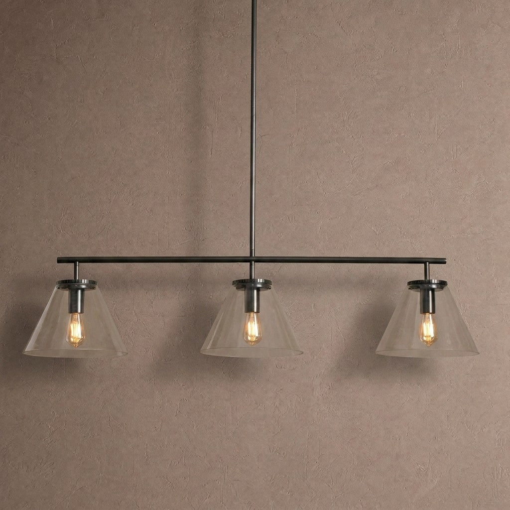 Wescott Linear Cone Chandelier - BlackClearcasivra