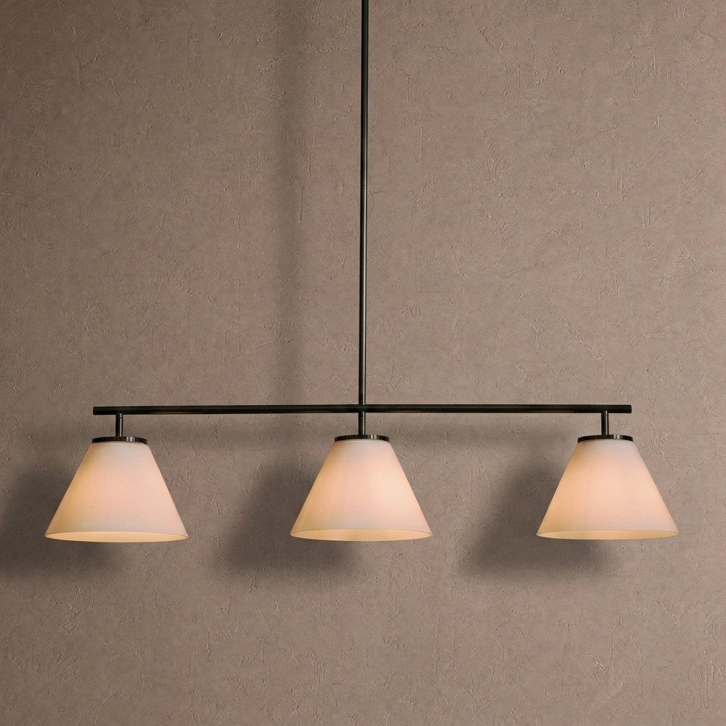 Wescott Linear Cone Chandelier - BlackMilkcasivra