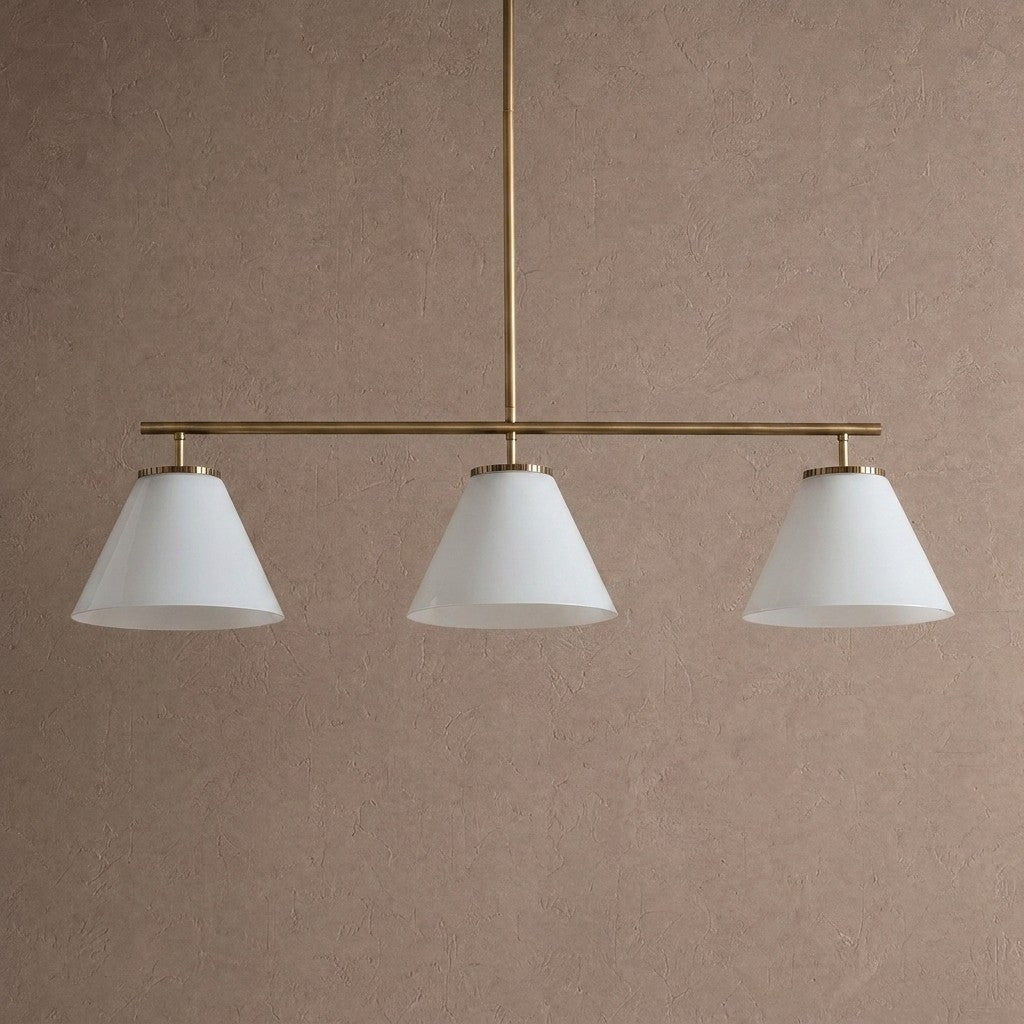 Wescott Linear Cone Chandelier - BlackMilkcasivra